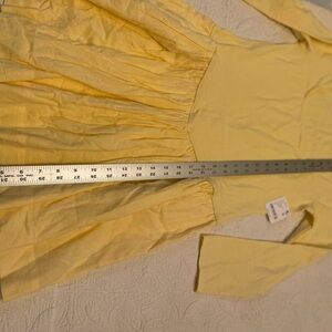 Free People Long Sleeve Dress - Sunshine Yellow
